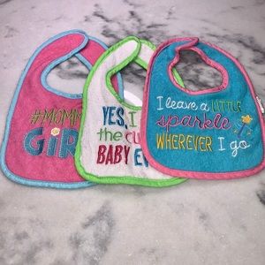 Multicolored Bib Bundle for Girls